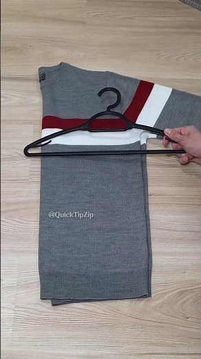 The ONLY way to hang knits (No more hanger bumps)