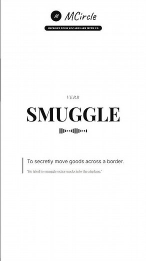 Learn English: What is Smuggle? | Vocabulary Shorts