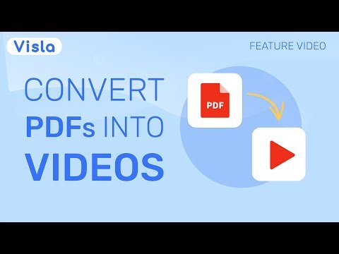 Turn Any PDF Into a Video in Minutes | Visla’s PDF-to-Video Tool
