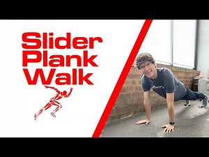 Slider Plank Walk