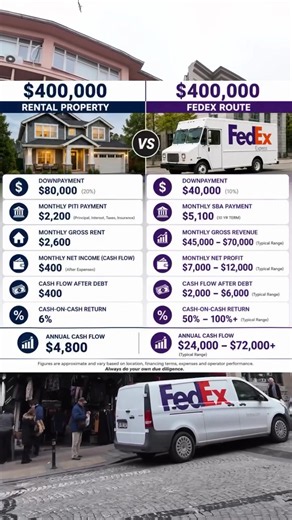 Most people think building wealth means buying rental properties and waiting 30 years. But many small businesses can produce significantly more cash flow from the same amount of money down. That’s why more investors are looking at: • Laundromats • FedEx routes • Car washes • Franchise locations • Boring cash flow businesses The biggest problem? Most people don’t know: • where to find deals • how SBA financing works • which lenders actually fund acquisitions Comment “Guide” and I’ll send our free