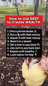 800K views · 4.8K reactions | Escape the rat race by learning how to use other people’s money to create wealth This is a simple process that anyone can utilize to use debt to buy real estate that will create wealth for you and financial freedom For more help understanding this and implementing this check out the bottom of the video and the comment section | FasterFreedom | Facebook