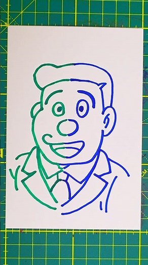 How to draw Nobi Nobisuke with his "stretched" hands! "Doraemon" #shorts #Doraemon #Nobita #Dekis...