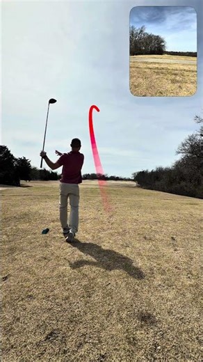 Nice 280 yd driver shot with a little fade on it. Nice ball and nice setup for a perfect green shot.