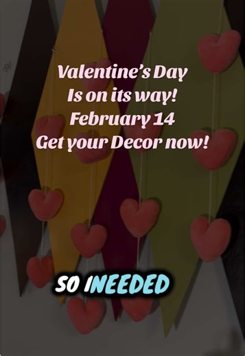 I love these self adhesive garland strings! Perfect for filming and photo shoots! #valentinesday #valentinesdaydecor #puffyhearts #love #tiktokmademebuyit