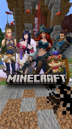 LEAGUE OF LEGENDS W MINECRAFT! #minecraft #leagueoflegends