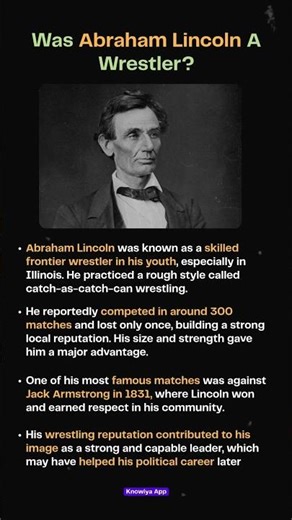 Was Abraham Lncoln A Wrestler?