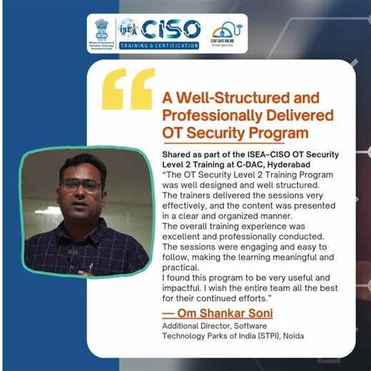 OT Security Training Review | Stay Safe Online India