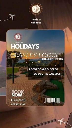 Visit the beautiful Cayley Lodge 📍🏡 with Triple D Holidays