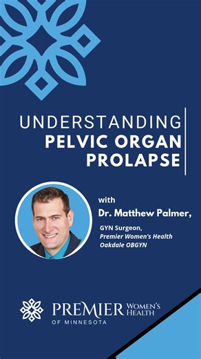 Leakage, pressure, or a “bulge” feeling? These could be signs of pelvic organ prolapse. Bladder specialist Dr. Matthew Palmer shares how we diagnose and treat pelvic organ prolapse—options include pelvic floor PT, pessary, and minimally invasive surgery. Hope starts here. Appointments: 763-587-7000 or at premierwomenshealthmn.com/oakdaleobgyn. | Oakdale Obstetrics & Gynecology | Facebook