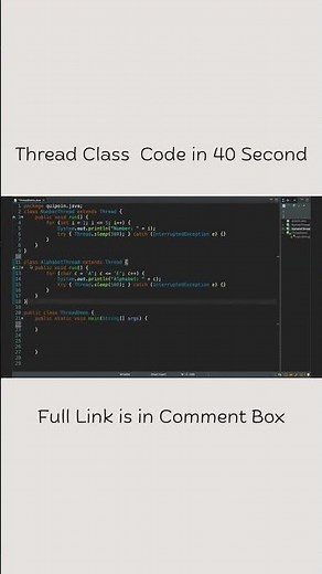Java Threads class | Multithreading Made Simple ⚡ | ‪@quipoin‬