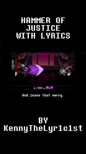 Hammer of Justice WITH LYRICS | Deltarune Chapter 4 LYRICAL SHORT | #deltaruneost #deltarune