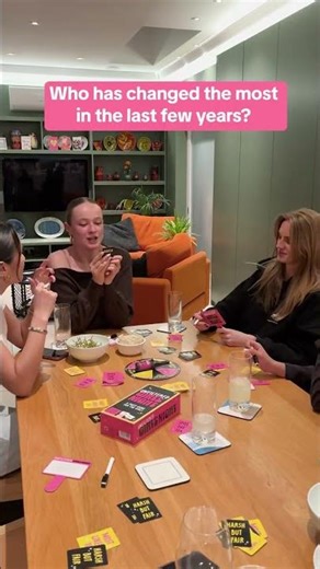 these question were crazyyy 🤣 #girlsnight #friends #gamenight