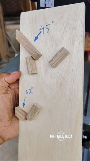 Genius Carpenter Uses GEOMETRY TRIANGLE for a PERFECT Corner Joint in Seconds 😳📐🔥 #shorts #diy #woodworking #geometry #shorts | Watch learn