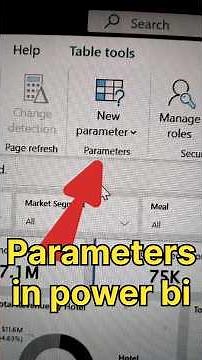 How to create parameters in power bi#dataanlysis #powerbi#trendingshorts