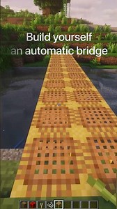 Make yourself an automatic redstone bridge :) #minecraft