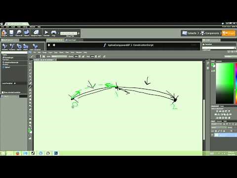 Unreal Engine 4 Spline and SplineMesh Components