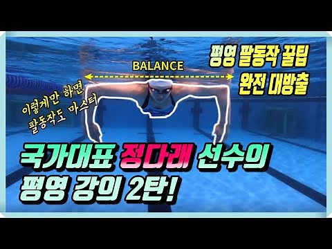 평영 팔동작 (물잡기) 국가대표 정다래가 알려드립니다.(이것만 아시면 돼요!)