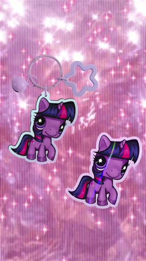 I added individual stickers for the mane six so that you don't have to get the whole sticker sheet if you just want one or two #stickers #keychain #lps #mylittlepony #mlp