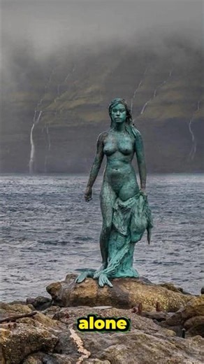 Mystery of the Selkie Statue | Sealwoman on a Lonely Island in the Faroe Islands🧜‍♀️😮 #MermaidStatue