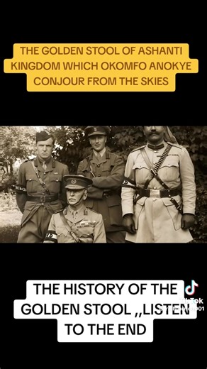 The story of the Asante Golden Stool, narrated by a British man. CC: Dormaa hene. | Kofi Ofosu Nkansah
