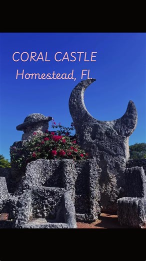 CORAL CASTLE Hidden in south Florida, there’s a castle built for a love story that never happened. This is Coral Castle. In the 1920s, a small, quiet man named Edward Leedskalnin was left at the altar by the girl he called his one true love. Heartbroken… he disappeared. And then, alone, under the moonlight… he started building. For nearly 30 years, Edward carved and moved more than 1,100 tons of coral stone completely by himself. No machines. No help. Just him… working through the night. Massive