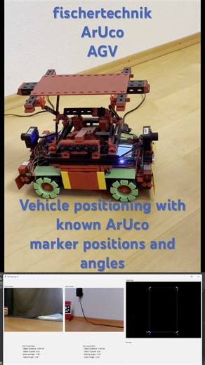fischertechnik ArUco AGV positioning with known ArUco marker positions