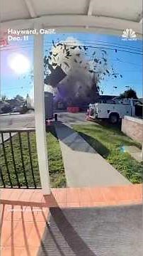 Gas line explosion demolishes California house, injures 6
