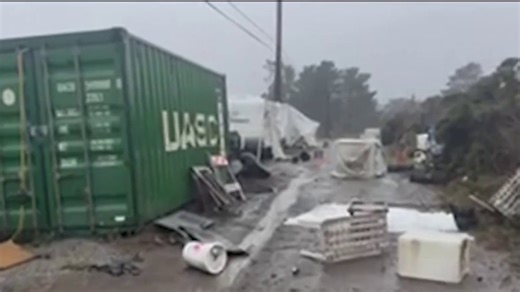 Tornado-like winds cause damage at Santa Cruz County farm