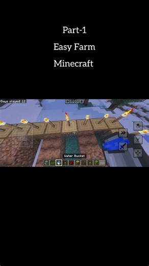 AA Hasnain #Minecraft Easy Automatic Crop Farm Tutorial for Beginners ✨