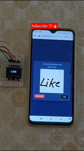 ​AI OLED drawing pad using esp8266 | Created by ‪@Robomaa‬ #arduino #shorts #tech #diy