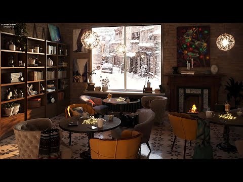 Winter Coffee Shop Ambience - Smooth Jazz Music for Winter/Cold Season ❄️ (3-Hour Playlist)