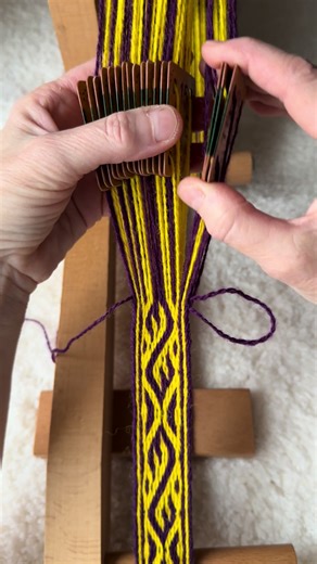 Tablet weaving -Birka #viking #reenactment #tutorialestiktok #etsy #wool