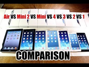 iPad Air VS Mini 2 VS Mini VS 4 VS 3 VS 2 VS 1 - Speed Comparison Test
