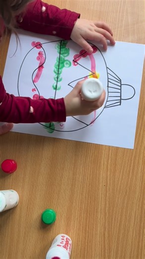 Kim, OTR/L | Ornament tracing 3 ways! ✨ My 2-year-old had so much fun decorating these ornaments while practicing lots of important fine motor skills!... | Instagram