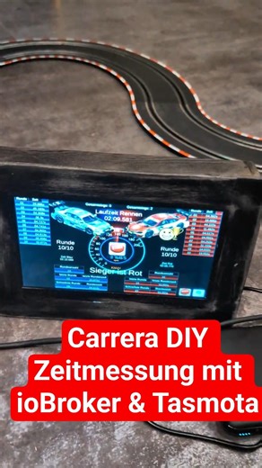 DIY Carrera Rundenzeitmessung: Smart Home trifft Rennbahn! #iobroker #tasmota