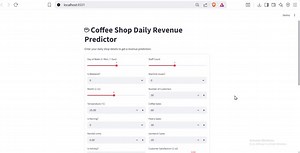 #machinelearning #datascience #python #mlproject #predictiveanalytics #regressionmodel #streamlit #businessanalytics #aiprojects #studentdeveloper #learningbydoing #coffeeshopanalytics | Rajesh AS
