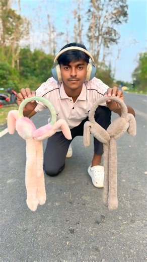 Best Cute Two Earmuffs Vs Original headphone unboxing
