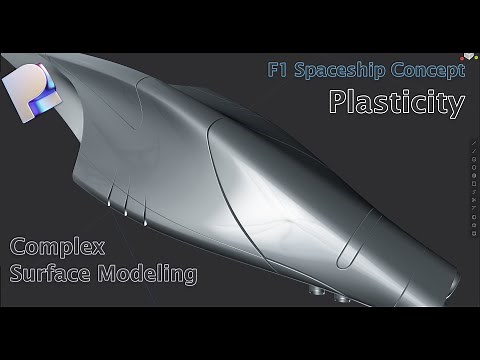 Plasticity 3D Tutorial | Fast Spaceship Concept | Surface Modeling (Quicktip23)