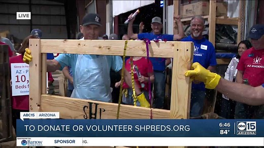 Valley nonprofit Sleep in Heavenly Peace celebrates 10,000th bed made for kids in need