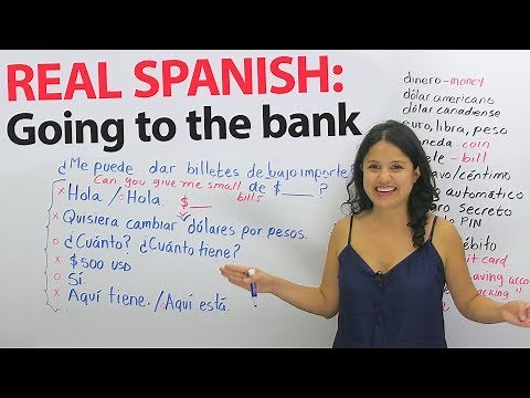 Learn Spanish Vocabulary & Phrases: Money, exchange, and banking