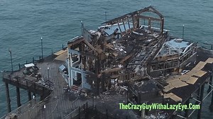 5.6K views · 72 reactions | Up close view of the fire damage of oceanside most loved restaurant spot that burned down on the end of the Oceanside pier | Action Eye News LIVE | Facebook
