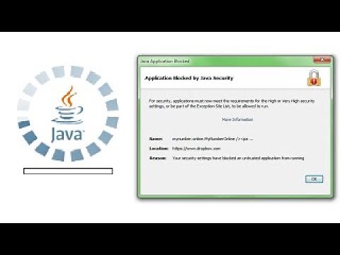 How to fix Application block by Java security