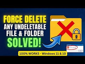 [Solved] How to Force Delete Multiple File/Folder on Windows 11/10/8/7? [Can't Delete File]