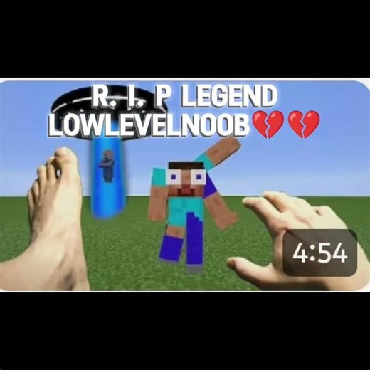 RIP lowlevelnoob💔💔 we will never forget you #music #sad#minecraft