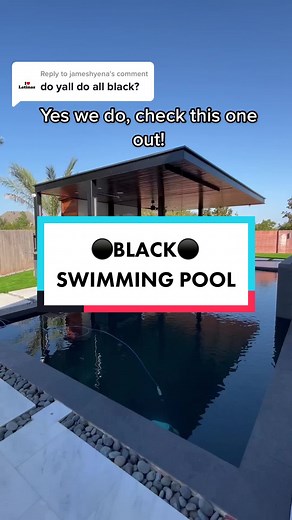 Stunning Black Swimming Pool Plastered by Ultra Custom Pools