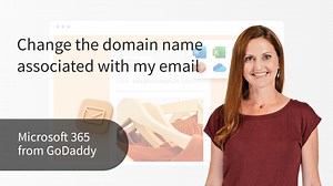 GoDaddy Help Center - How-To Video - Change the domain name associated with my email