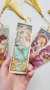 Bookmarks • Art Nouveau Princesses • Elegant Women • - Etsy