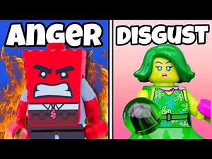 Building EVERY INSIDE OUT character out of LEGO...