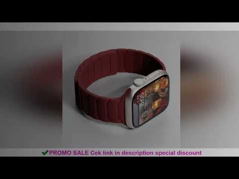 Magnetic Silicone Strap for Apple Watch Band Ultra 2 49mm 45mm 41mm Bracelet for Iwatch Series 9 8 7